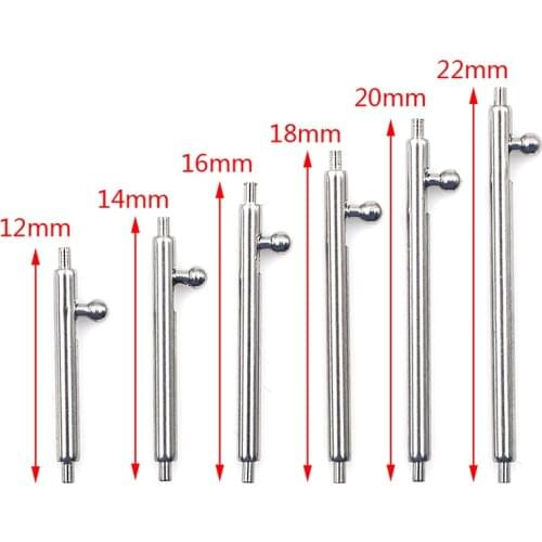 10pcs Quick Release Watch Band Single Switch Spring Bars 16mm 18mm 20mm 22mm 24mm Strap Link Pin Stainless Steel