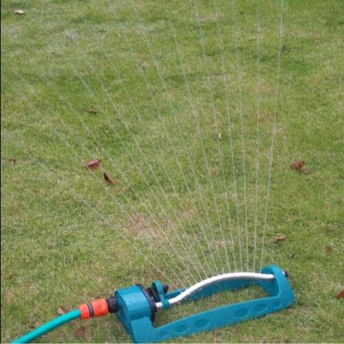 Creative 15 Holes Adjustable Alloy Watering Sprinkler Sprayer Oscillating Oscillator Automatic Water Sprinklers Lawn Irrigation