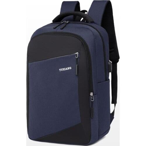 2021 New NANCY TINO Business USB Charging Backpack Travel Waterproof Casual 15.6in Laptop Bag