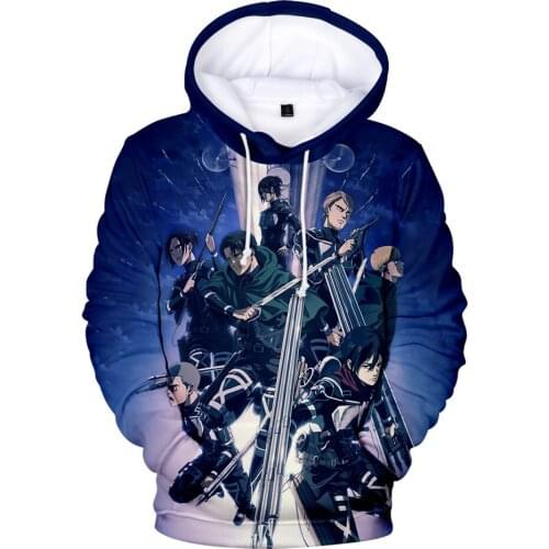 Attack on Titan Mens Hoodie Hoodies Men Women Sweatshirt 3D Print Streetwear Pullover Men Clothing Hip Hop Jacket Men Tracksuit