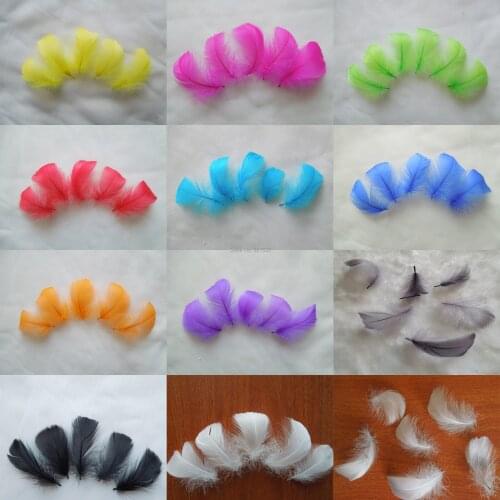Feather top!500Pcs/Lot!4-6cm Nagorie Goose feathers popularly used in wedding flowers, fascinators,hats etc,12colours available