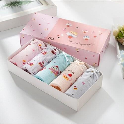 5 pcs/lot Cartoon Soft Cotton Kids Panties for Girls Teen Underwear High Quality Underpants for 2-13y
