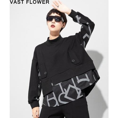 Женские толстовки с принтом VAST FLOWER China At AliExpress