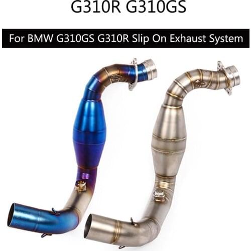 For BMW G310GS G310R Exhaust Pipe Slip On 51 mm Escape Front Link Pipe Motorcycle Stainless Steel Header Tube Modified Tips
