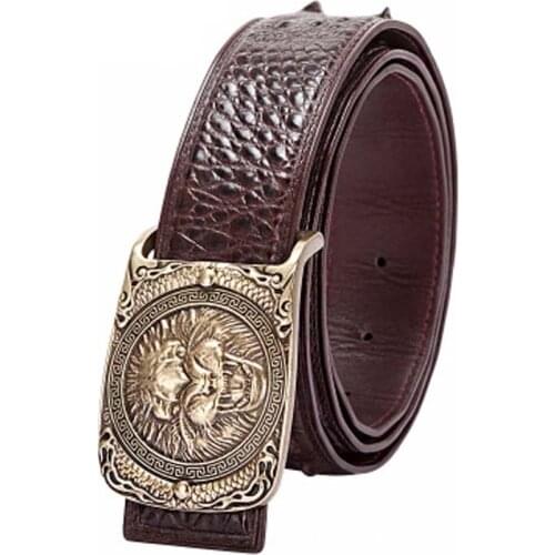Xiangdongdong crocodile leather men belt men leisure business Leather belt high-end Mens belts men belt