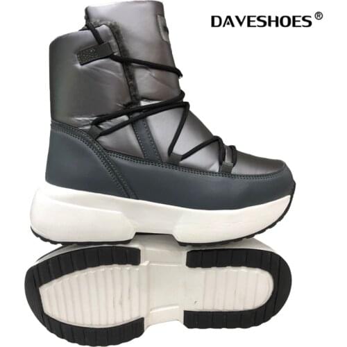 Women Boots Non-slip Winter Mid-Calf Snow Boots Women Platform Winter Shoes with Thick Fur Botas Mujer thigh high boots