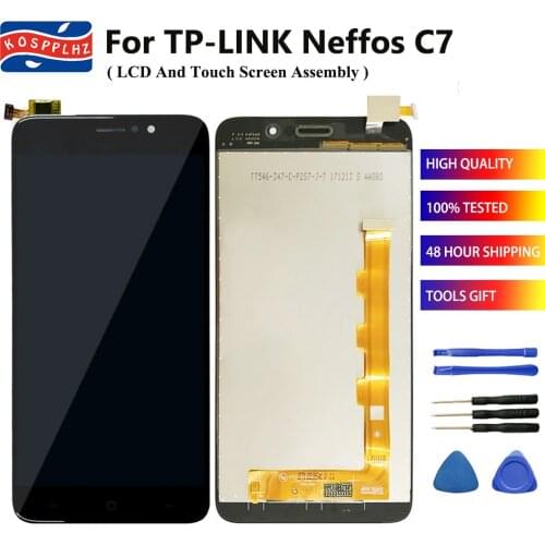 100% Tested 5.5" For TP Link TP-Link Neffos C7 LCD Display Touch Screen Sensor Assembly Neffos C7 TP910A TP910C Replacement Tool