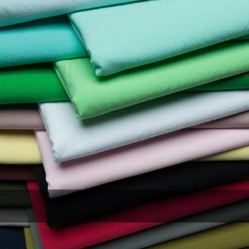 19 Colors: Washed pure cotton fabric, solid color, sewing for blouse, clothing, home Decor, Pillow, Quilt, craft by the yard