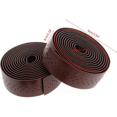 2 Pcs Soft Bicycle Handlebar Grip Tape Wraps Adhesive with Vent Holes Bike Handle Bar Tape Practical Modification and Repair