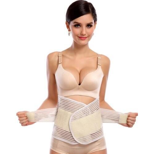 2019 Summer Breathable thin with waist belt Postpartum mother waist fat burning belly belt Maternity Women Shapewear Reducers