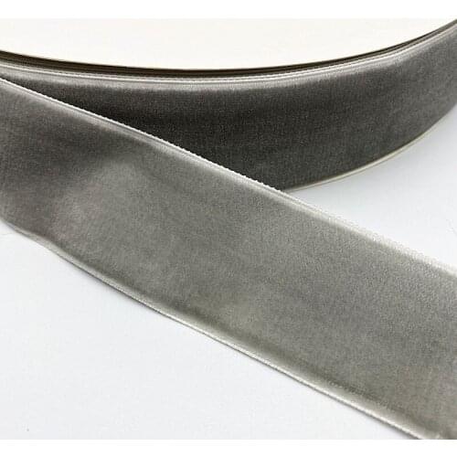 6-38mm Colour Single Face Line Polyester No Elastic Velvet Ribbon for Bowknot Christmas Ribbon Party Decorations # 23