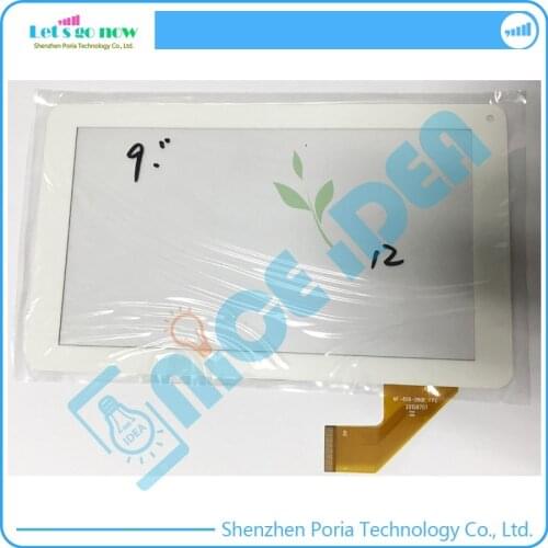 White 9" Touch Screen Digitizer For MF-806-090F FPC Front Touch Panel Glass Replacement With Track Number PWW0295