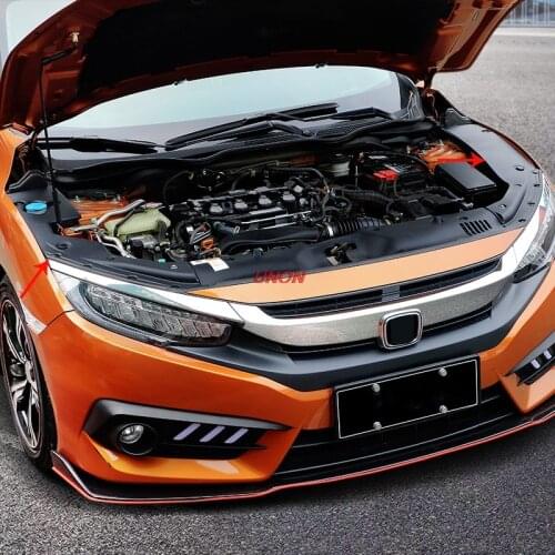 For 2016 2017 2018 2019 2020 10th Gen Honda Civic Engine Bay Side Panel Covers Pair Long Version Car Accessories