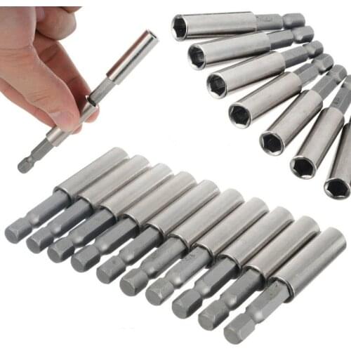 5Pcs/set Magnetic Electric Screwdriver Extension Bit Holder Quick Release 1/4" Quick Hex Shank Holder Drill Bit Tools