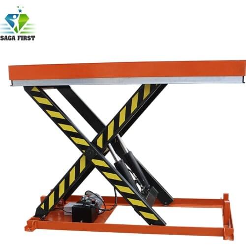 1ton China electric static scissor lift platform for lifting goods with CE