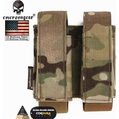 EMERSONGEAR LBT Style 40mm Double Pouch Hunting Military Airsoft Paintball Molle Pouch Combat Tactical Multicam Pouch