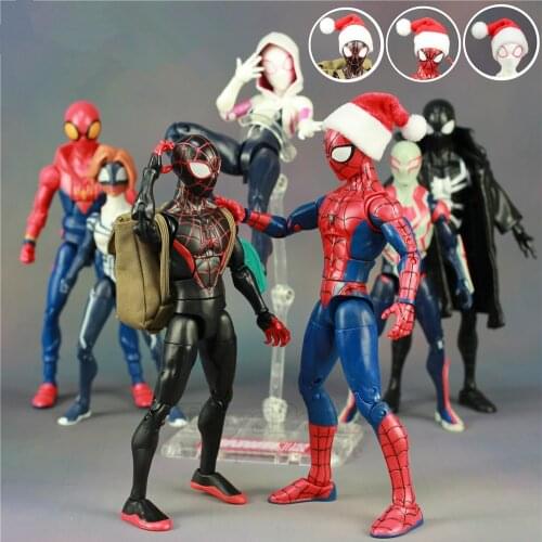 Marvel Spider-Man 2018 Into The Spider Verse Movie 7" Action Figure Peter Parker Miles Morales Gwen Legends Comic ZD Toys Doll