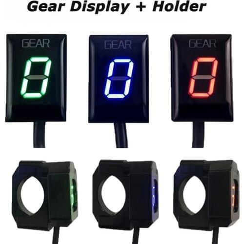 Motor Speed Gear Indicator LED Display Red/Blue/Green for Yamaha R1 R6 FZ1 FZ6R
