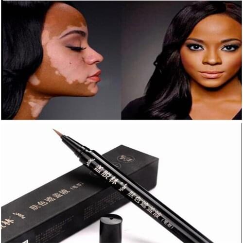 Hidden Skin Vitiligo Waterproof Long-lasting Natural White Spots Camouflage Makeup Pen on Face Arm Body for Women Men