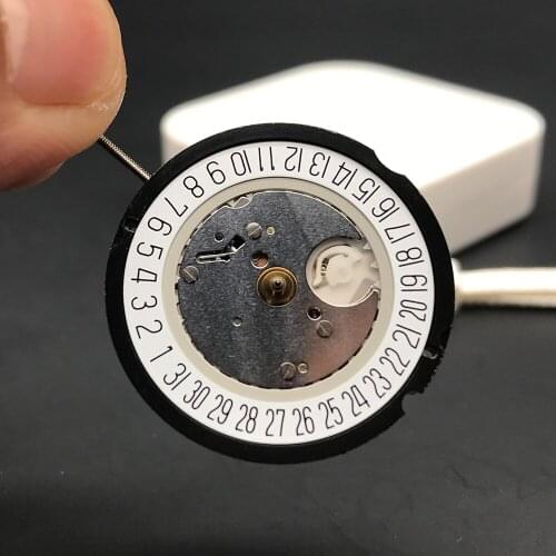 Ronda Swiss Parts 515-6 Quartz Watch Movement with 371 Renata Battery 1.5 V One Jewels Mechanism Quickset Datewheel Replacements