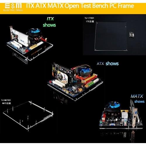 Diy PC Overclock Test Bench Open Frame For ITX MATX ATX Computer Mini PC HTPC Air Case Bracket DIY Bare Support Graphics Card