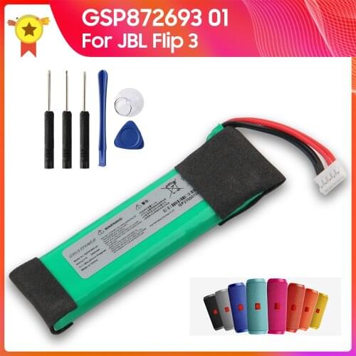 Original Replacement Battery GSP872693 01 for JBL Flip3 Flip 3 GSP872693 01 Bluetooth Speaker Battery + Tools