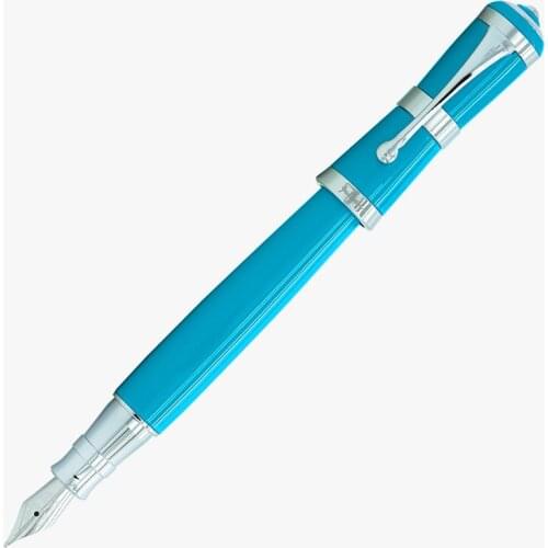 Metal Fountain Pen, Fresh Fashion Style Fine Nib 0.5mm Beautiful Colors for Office Home School, Men and Women