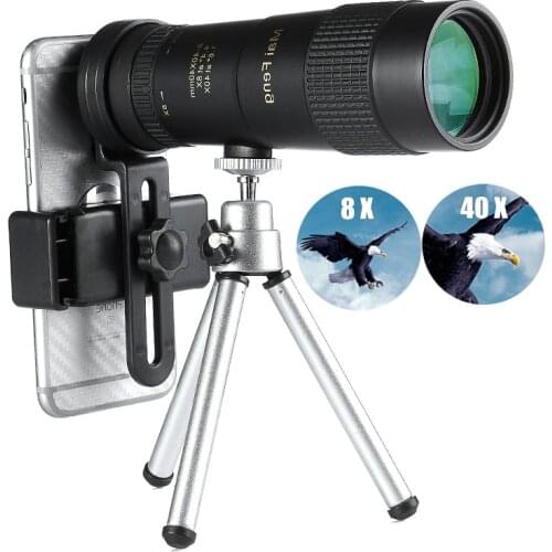 Professional Telescope High Quality Zoom Monocular 8-40X40 Low Light Level Night Vision Telescope For Camping Hunting X392B