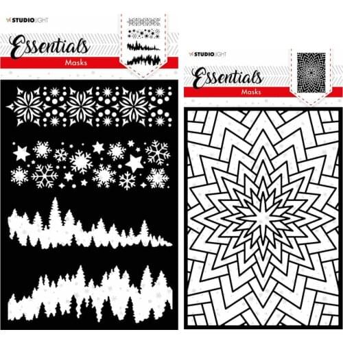 Christmas Horizontal Border Never Ending Star 2021 Arrival New Stencil Diary Scrapbooking Easter Craft Engraving Making Stencil
