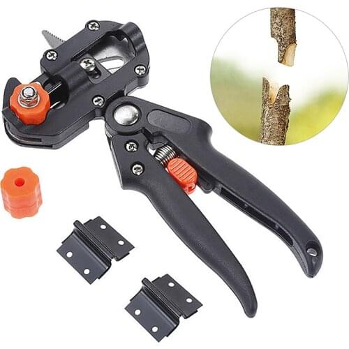 New Grafting Pruner Garden Tools 2 in 1 Pruning Shear Grafting Scissor Fruit Tree Plant Graft Tool Cutting Vaccination Secateurs