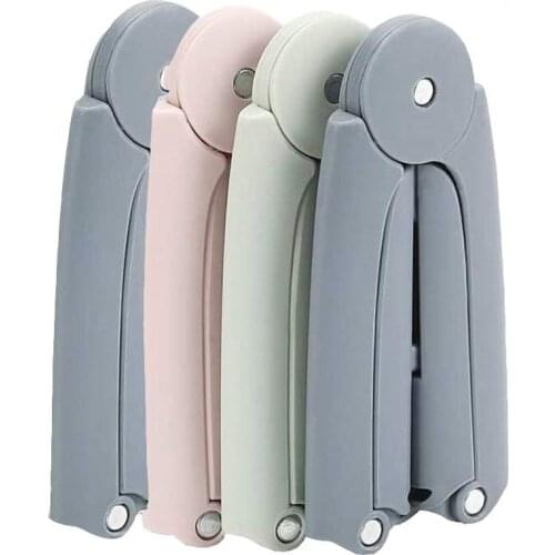 WofuL 4pcs Folding Coat Hanger,Portable Travel Clothes Hanger,Outdoor Windproof Skirt Hangers