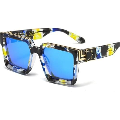 Vazrobe Brand Sunglasses Men Women Oversized Thick Glasses Male White Steampunk Fashion Designer