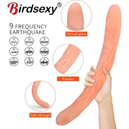 Super Long Dildo Vibrators for Women Strapless Strapon Vibrator for Lesbian Double Penetration Sex Shop for Couples Vibrators