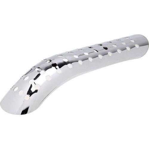 Universal Chrome Motorcycle Exhaust Muffler Pipe Leg Protector Heat Shield Cover For Harley Honda Yamaha Triumph Victory