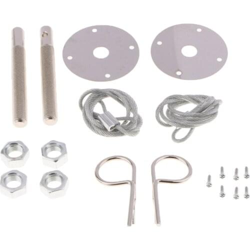Universal Car Truck Racing Lock Mount Bonnet Hood Latch Pin Locking Kit