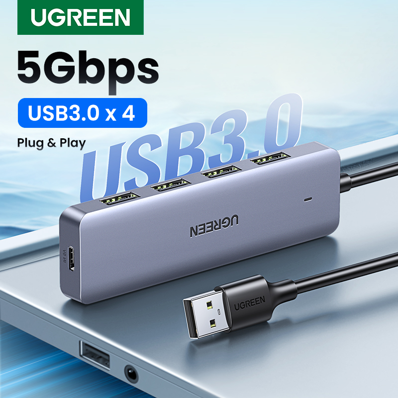 UGREEN USB C Hub 4 Ports USB Type C to USB 3.0 Hub Splitter Adapter for MacBook Pro iPad Pro Samsung Galaxy Note 10 S10 USB Hub