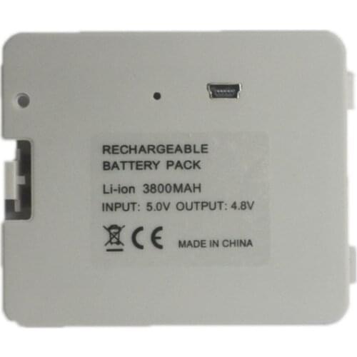 3800mAh Rechargeable Li-ion Replacement Battery Pack Power Bank with USB Charging Cable for Nintend Wii Balance Board Fit