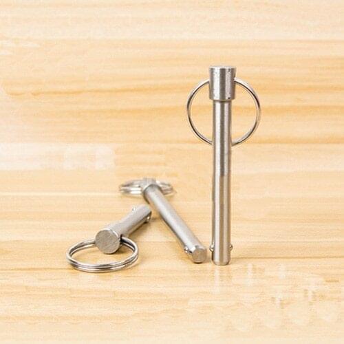 1pcs M5 Double wave beads Spring lock Fixed pin Springs extruded Ring ball head locking bolt stainless steel 5mm-100mm L