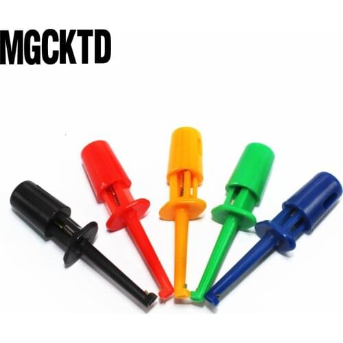10PCS 1.7'' Multimeter Lead Wire Kit Test Hook Clip Grabbers Test Probe SMT / SMD IC D20 Cable Welding
