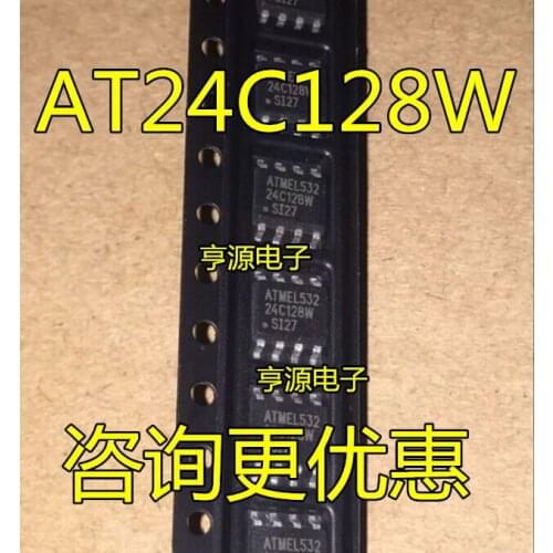 10PCS AT24C128W-10SI-2.7 AT24C128W