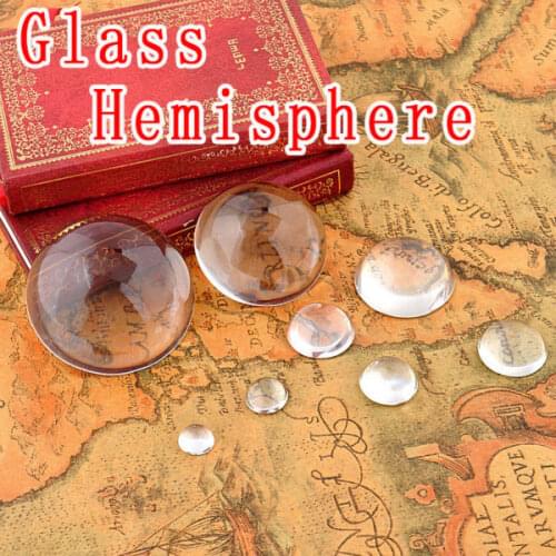 20pcs/lot 10/12/14/16/18/20MM Hemisphere Clear Round Dome Seal Glass Bezel Cabochon Accessories for Pendant Blank Making