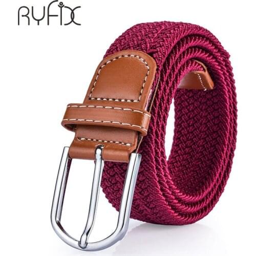 2021 elastic belt knitted canvas belt decoration belt female pin buckle canvas strap women and man for jeans NS16