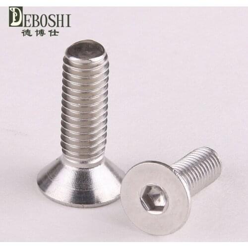 304 stainless steel countersunk head flat hexagonal screw bolts within the first M6 * 30