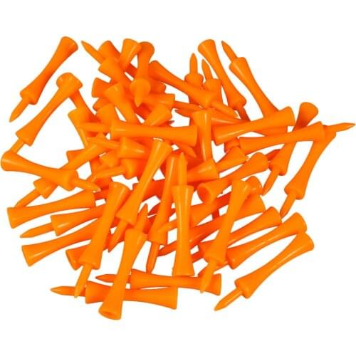 50pcs Castle Golf Tees Conveniet 70mm Golf Tee Plastic Golf Tee for Adults