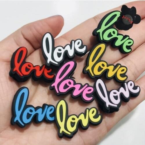 8PCS PVC Colorful Cute Cartoon Letter Fridge Magnets Love Kiss Miss Baby Refrigerator Magnetic Sticker Souvenir Gifts Stationery