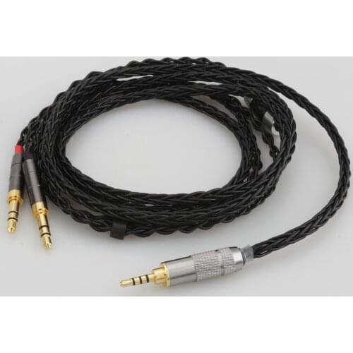 Audiocrast 8 Cores Headphone Earphone Cable For Denon AH-D600 D7100 Hifiman Sundara Ananda HE1000se HE6se he400