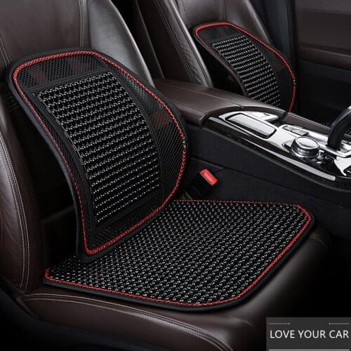 Car seat single-piece non-backrest wooden bead seat cushion summer universal simple breathable cool seat cushion cool pad