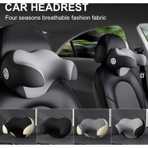 Car Headrest Pillow Memory Foam Neck Support Pillows Head Neck Protector Ergonomic U-Shaped Pillow for Travel Rest Accessories