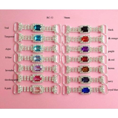 Free shipping acrylic rhinestone connector 10PCS can choose colors RC-52