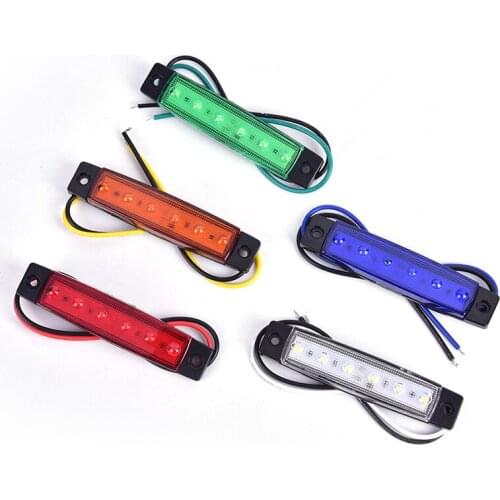 Hot 1PC Truck Side Marker Indicator Light Turn Signal Lamp 12V 24V LED Auto Car Bus Lorry Trailer Tail Warning Lamp Brake Lights